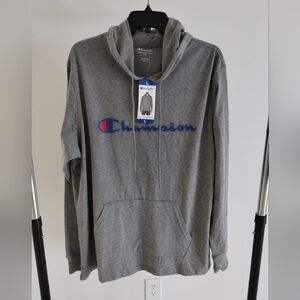 Champion Men's Gray Hoodie Sweater